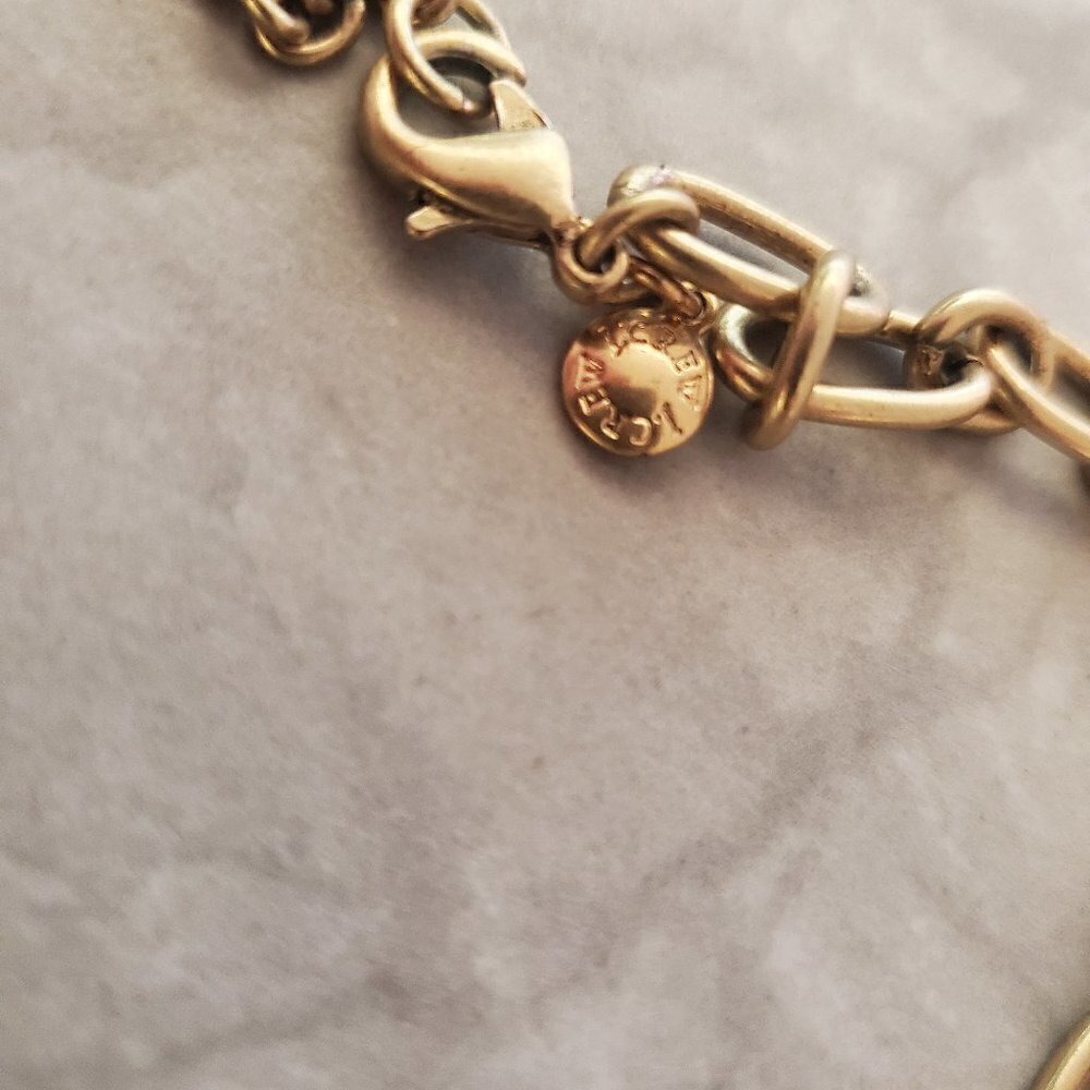 ✨ J.Crew Classic Rhinestones Pave Crystal Medallion Statement Necklace ✨ - Picture 15 of 16